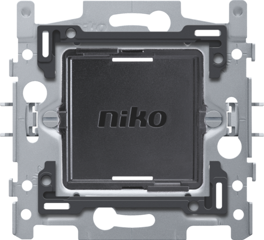 Niko 552-72000: Metalen sokkel voor draadloze Zigbee® schakelaar met batterij, 60 x 71 mm, klauwbevestiging