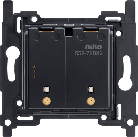 Niko 552-72002: Draadloze schakelaar met batterij, tweevoudig, Zigbee®