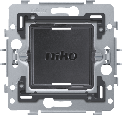 Niko 552-72030: Metalen sokkel voor draadloze Zigbee® schakelaar met batterij, 71 x 71 mm, klauwbevestiging