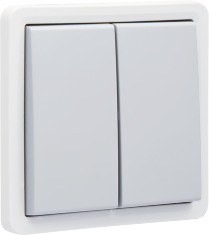 Spuitwaterdichte, niet-verlichtbare dubbele drukknop 10 A/25