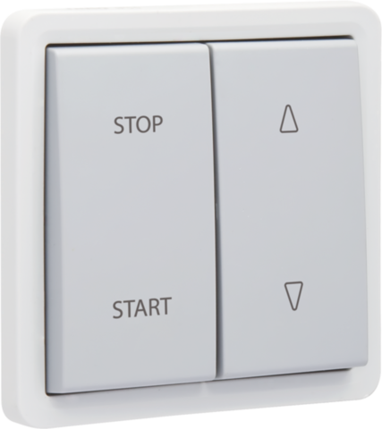 Niko 700-35905: Spuitwaterdichte rolluikschakelaar 10 AX/250 Vac, mechanisch vergrendeld en elektrisch gescheiden, met insteekklemmen, grijs