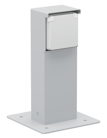 Spuitwaterdichte tuinpaal met enkelvoudig stopcontact, penaa