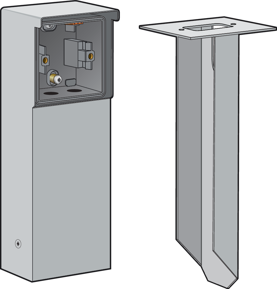 Niko 700-36810: Spuitwaterdichte tuinpaal met grondpin voor één Niko Hydro functie, grijs - Image 2