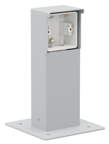 Spuitwaterdichte tuinpaal met grondplaat voor één Niko Hydro