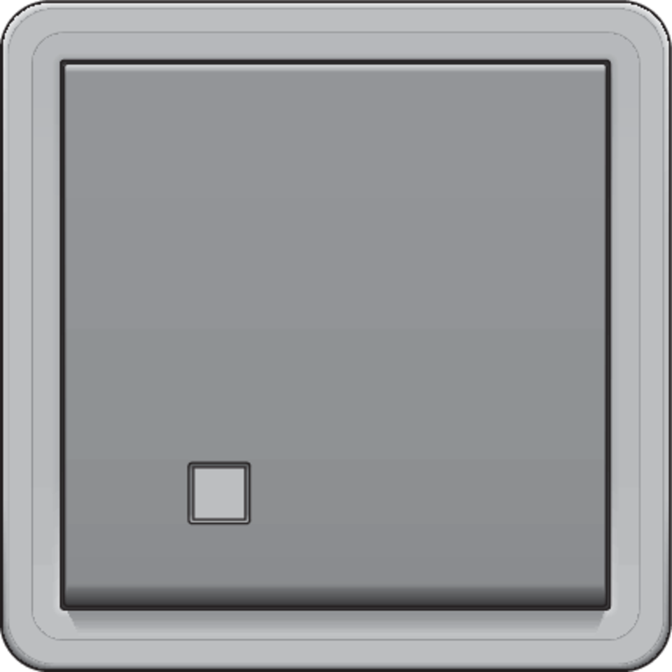 Niko 700-37200: Spuitwaterdichte tweepolige controleschakelaar 10 AX/250 Vac met transparant venster en met schroefklemmen, exclusief verlichtingselementen, grijs - Image 2