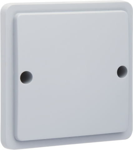 Spuitwaterdichte blindplaat, grijs.