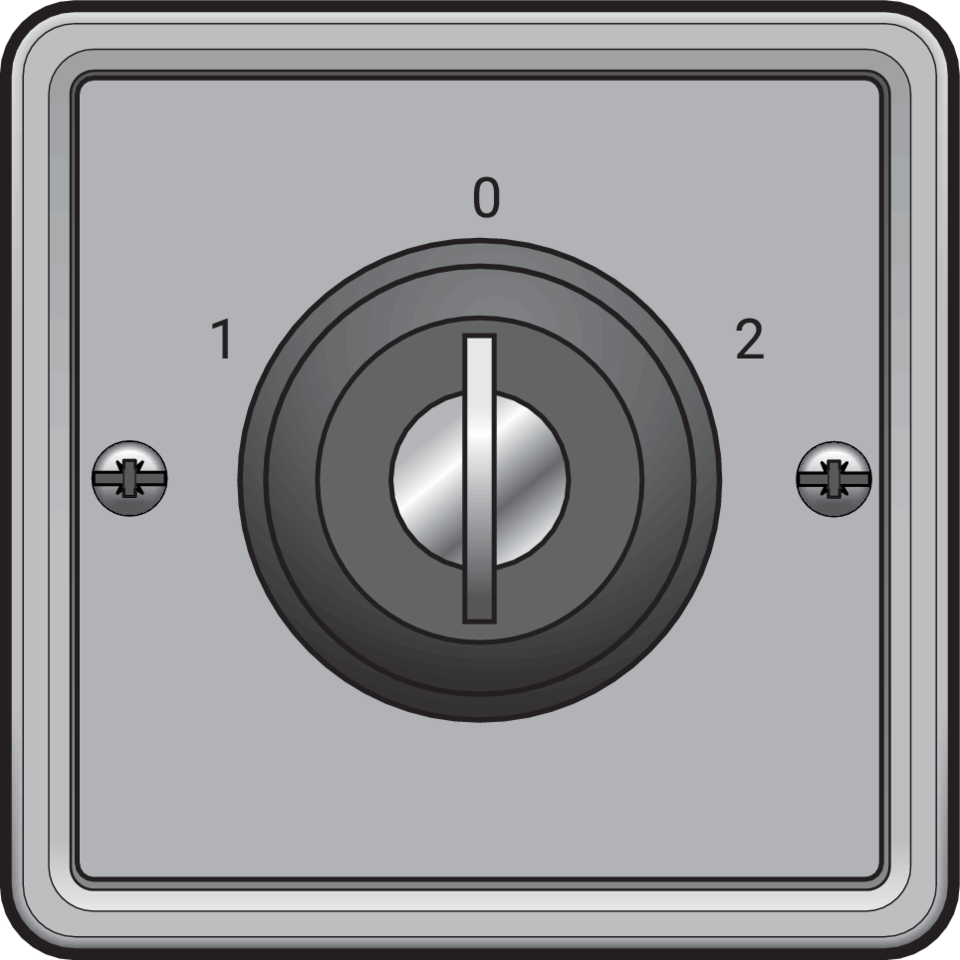 Niko 700-38800: Spuitwaterdichte sleutelschakelaar 16 A met schroefklemmen, grijs - Image 2