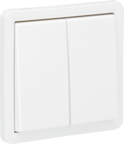 Spuitwaterdichte dubbele wisselschakelaar 10 AX/250 Vac met