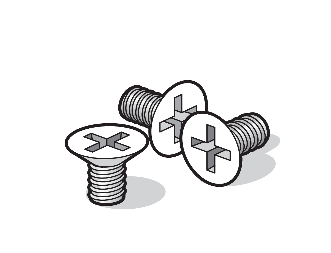 Niko 701-36099: Poedergelakte reserveschroef voor spuitwaterdichte tuinpaaltjes wit - Image 2