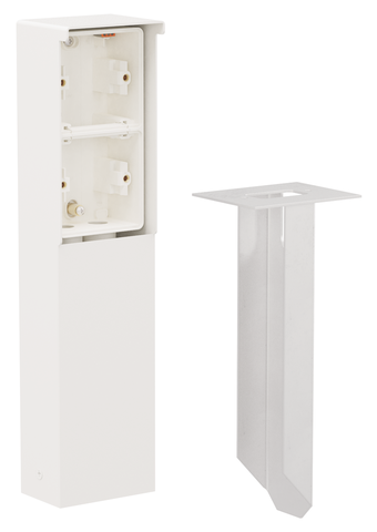 Spuitwaterdichte tuinpaal met grondpin voor twee Niko Hydro