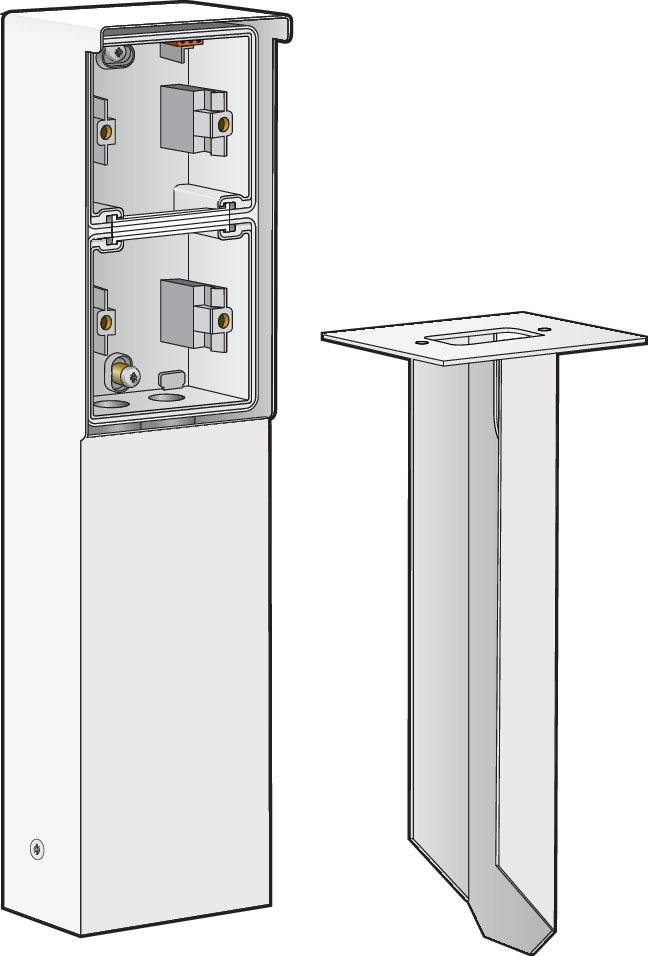 Niko 701-36820: Spuitwaterdichte tuinpaal met grondpin voor twee Niko Hydro functies, wit - Image 2