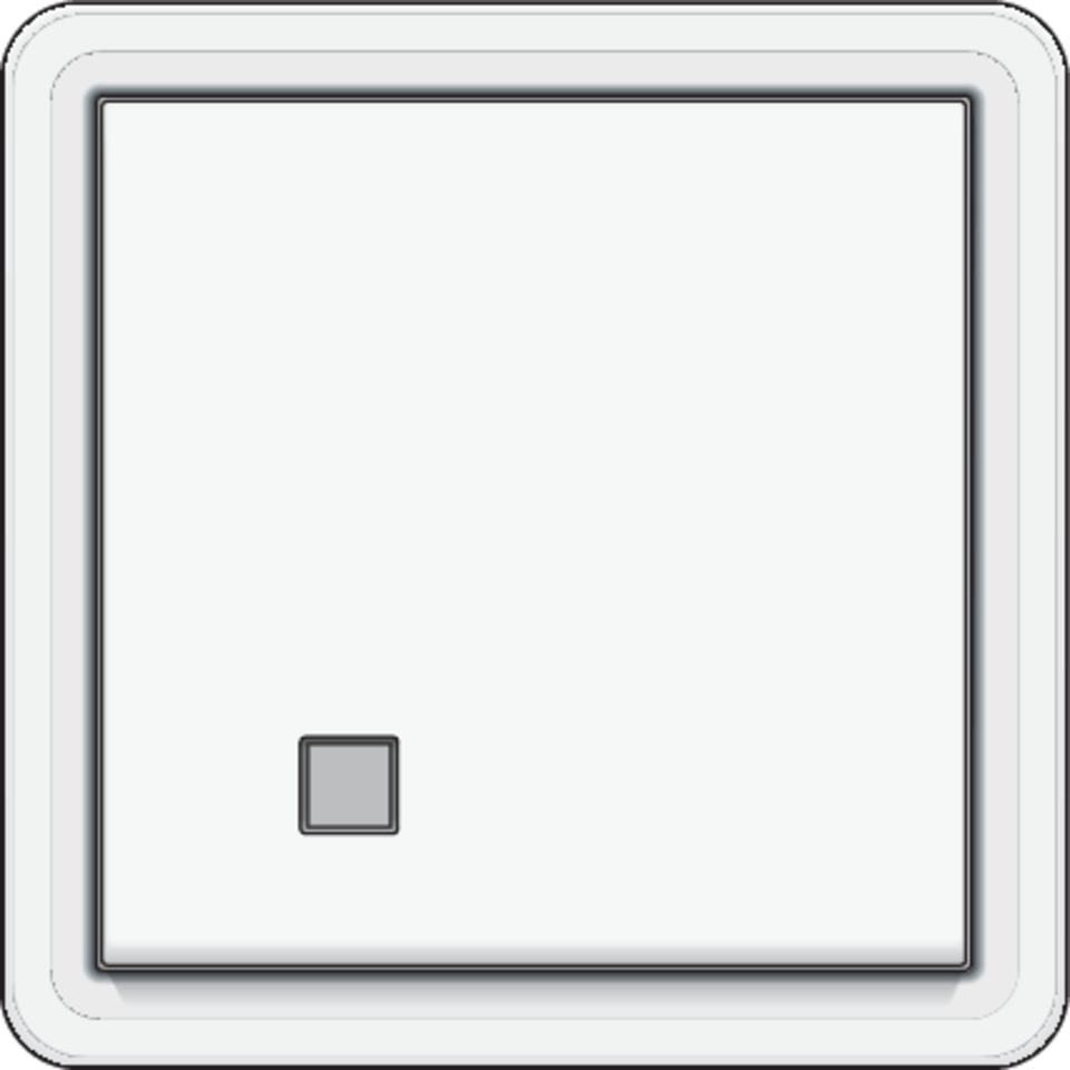 Niko 701-37200: Spuitwaterdichte tweepolige controleschakelaar 10 AX/250 Vac met transparant venster en met schroefklemmen, exclusief verlichtingselementen, wit - Image 2