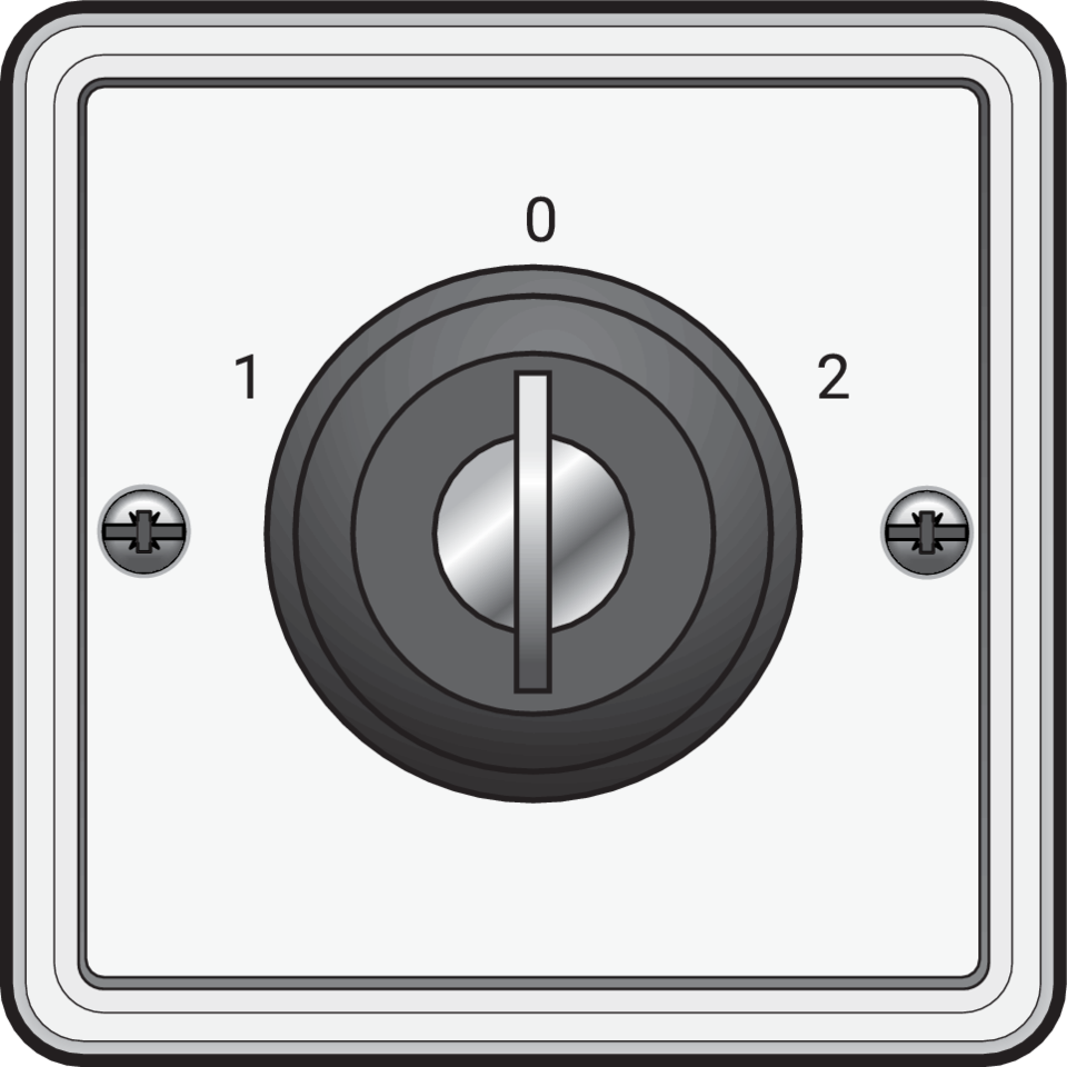 Niko 701-38800: Spuitwaterdichte sleutelschakelaar 16 A met schroefklemmen, wit - Image 2