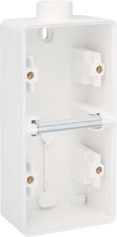 Spuitwaterdichte dubbele verticale opbouwdoos met één M20-in