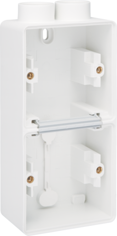 Spuitwaterdichte dubbele verticale opbouwdoos met één tweevo