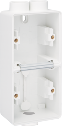 Spuitwaterdichte dubbele verticale opbouwdoos met één tweevo