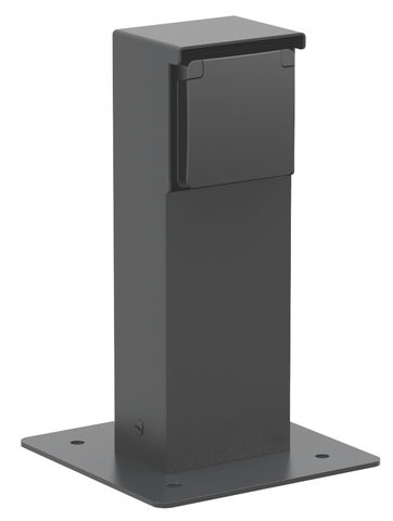 Spuitwaterdichte tuinpaal met enkelvoudig stopcontact, penaa