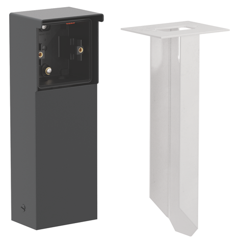 Spuitwaterdichte tuinpaal met grondpin voor één Niko Hydro f