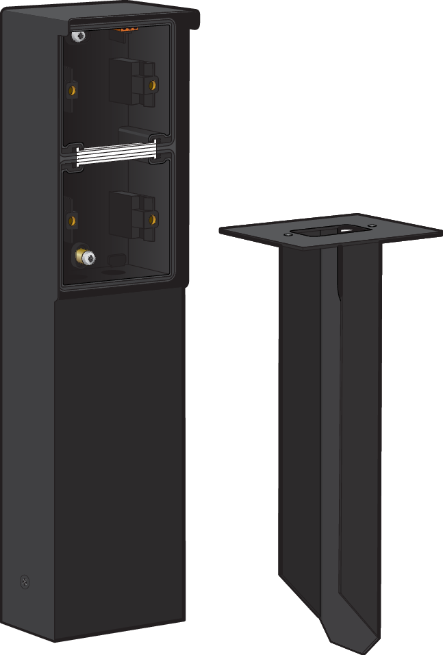 Niko 761-36820: Spuitwaterdichte tuinpaal met grondpin voor twee Niko Hydro functies, zwart - Image 2