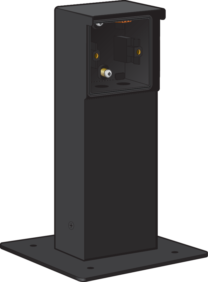 Niko 761-36910: Spuitwaterdichte tuinpaal met grondplaat voor één Niko Hydro functie, zwart - Image 2