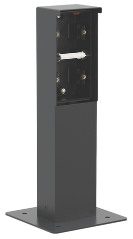 Spuitwaterdichte tuinpaal met grondplaat voor twee Niko Hydr