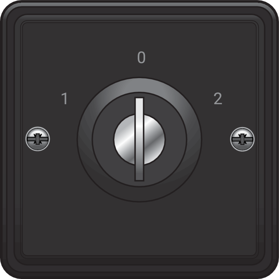 Niko 761-38700: Spuitwaterdichte sleutelschakelaar 10 A met schroefklemmen,zwart - Image 2