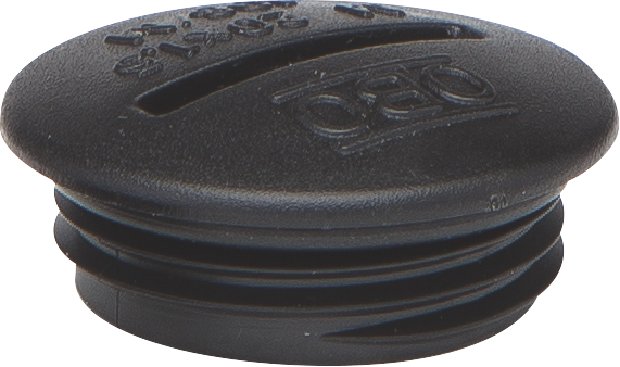 Spuitwaterdichte M20-blindstop, black