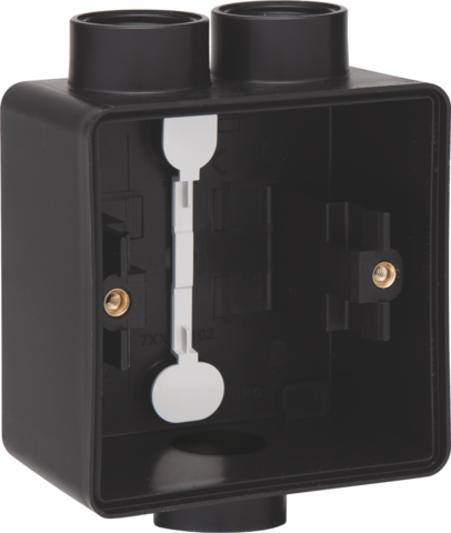 Spuitwaterdichte enkelvoudige opbouwdoos met één tweevoudige