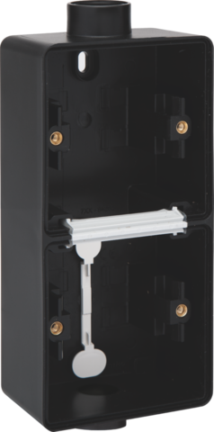 Spuitwaterdichte dubbele verticale opbouwdoos met twee enkel