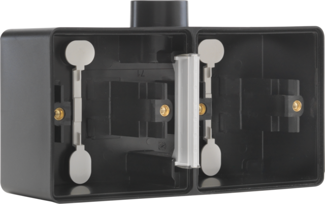 Spuitwaterdichte dubbele horizontale opbouwdoos met één M20-
