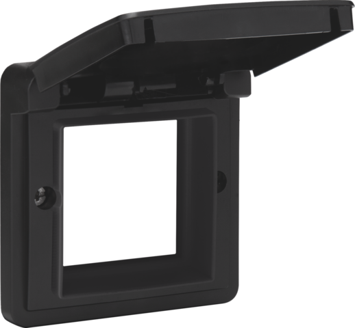 Aanpaskader met klapdeksel voor 45x45mm-functies in in spuit