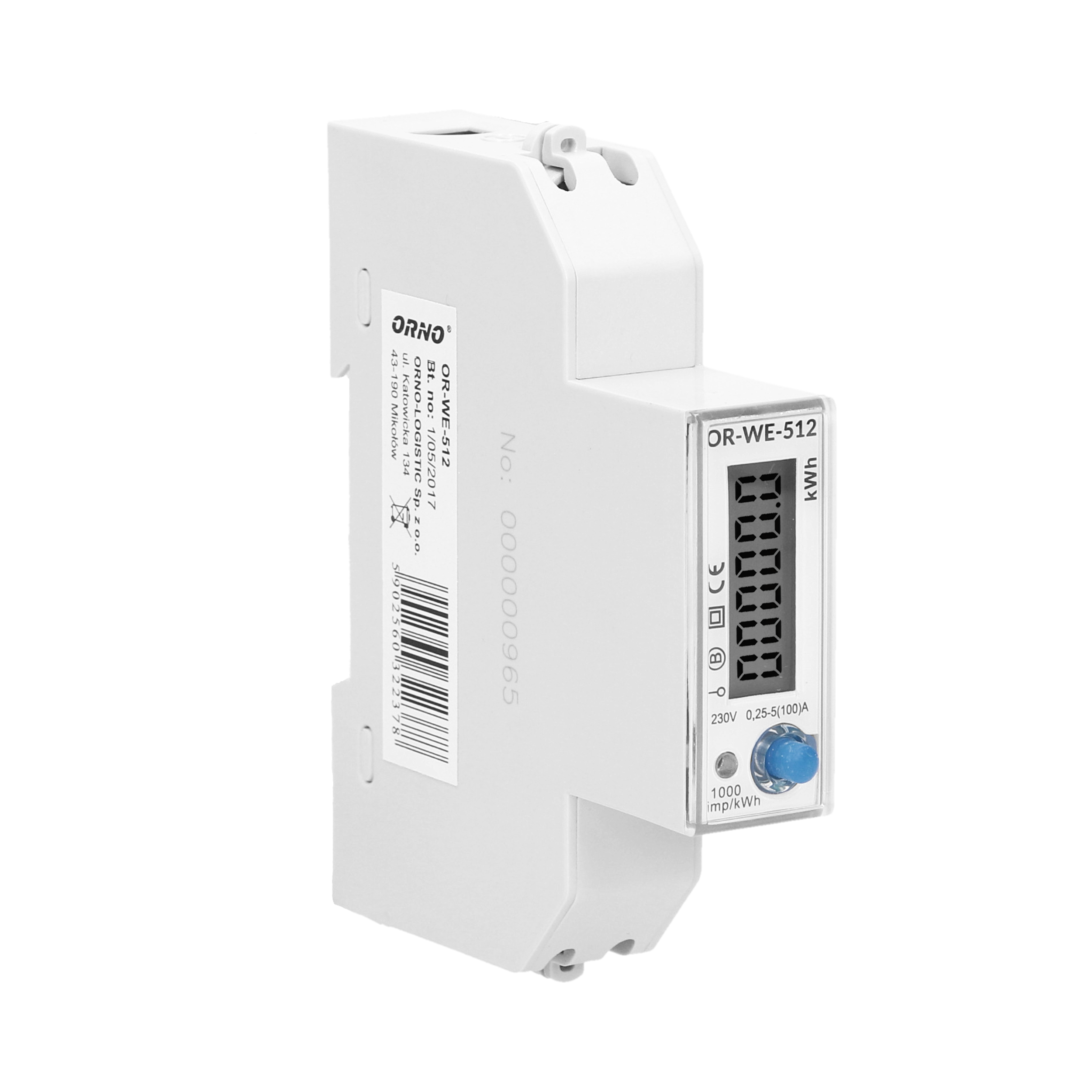 OR-WE-512: Digitale kWh-teller MID mono 100A - Image 4