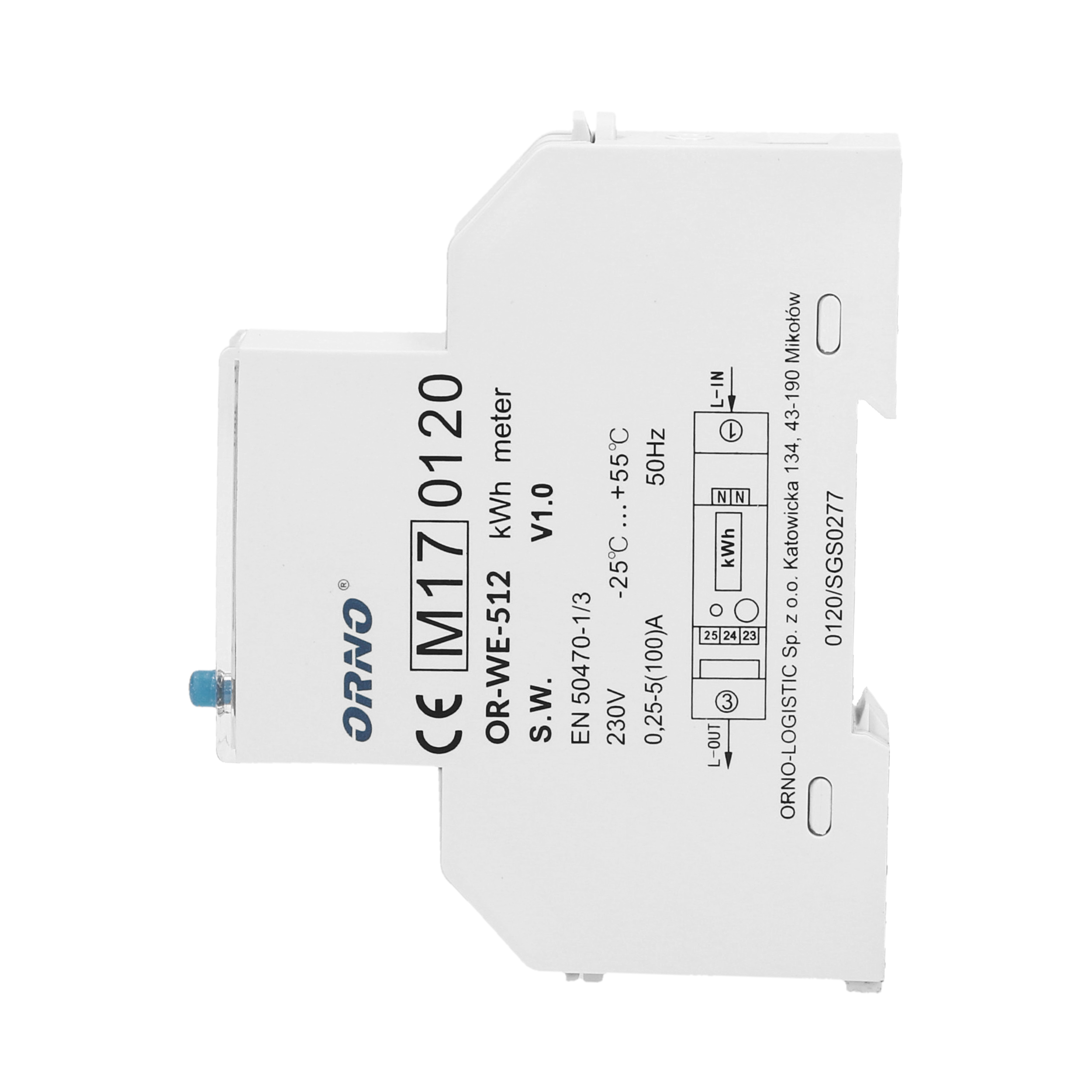 OR-WE-512: Digitale kWh-teller MID mono 100A - Image 5