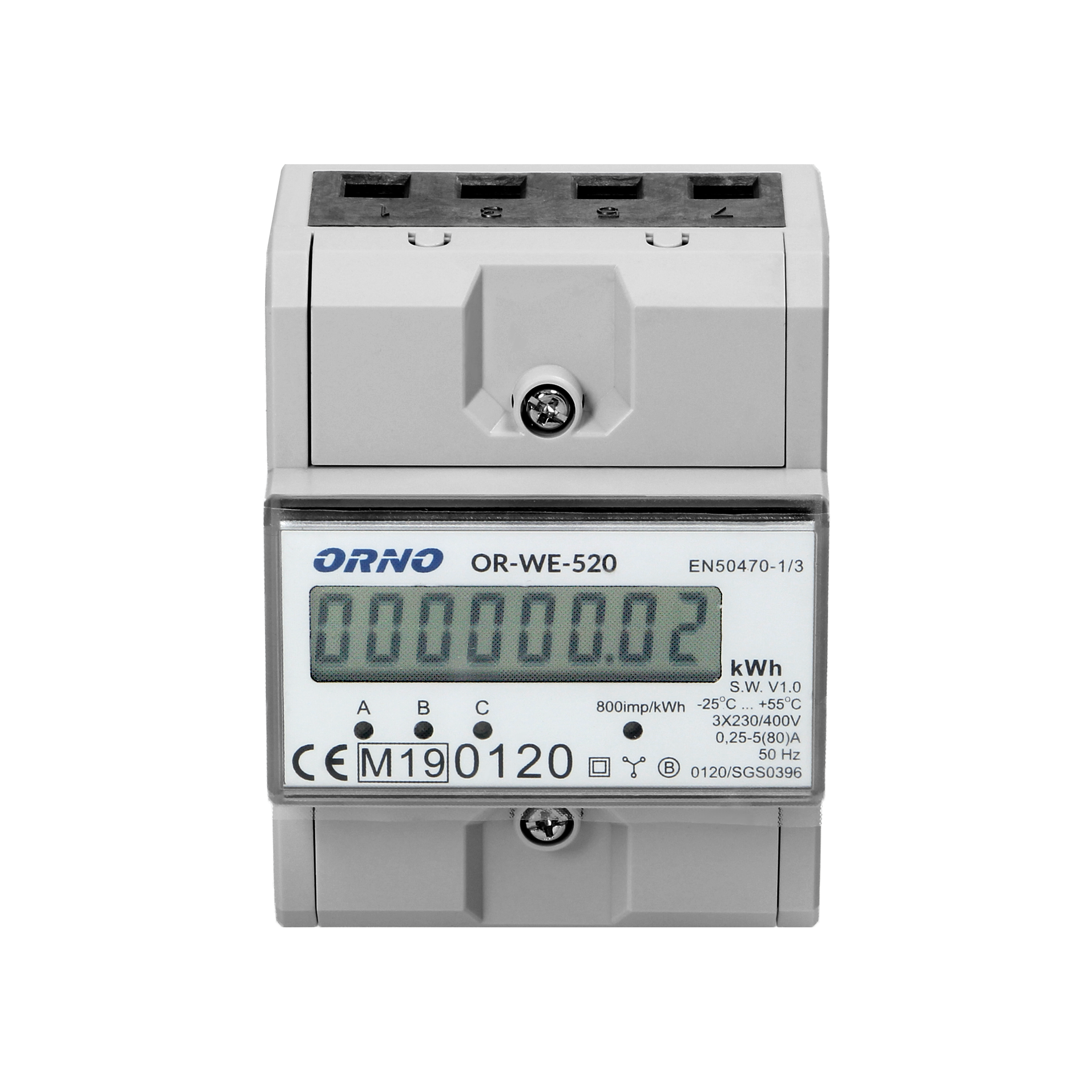 OR-WE-520: kWh-teller 3-fasig MID 80A - Image 5