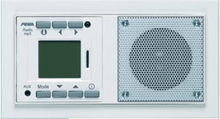 Peha 00174133: Inbouwradio om in te bouwen in twee inbouwdozen