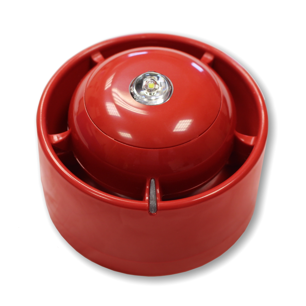 SmartCell SC-SIR-R-FL-C: SmartCell Rode Sirene plafondmontage met witte flits - SCSIRRFLC - 10000061