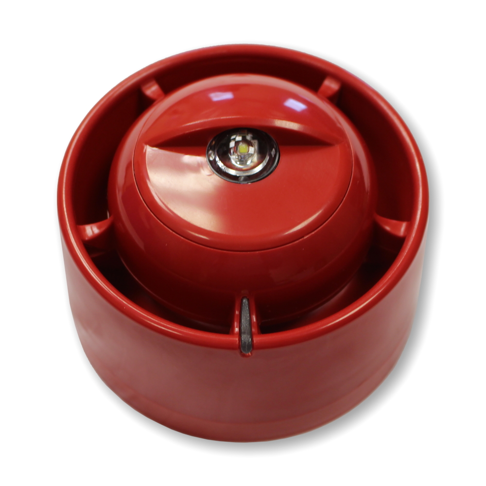 SmartCell SC-SIR-R-FL-W: SmartCell Rode Sirene muurmontage met witte flits - SCSIRRFLW - 10000059