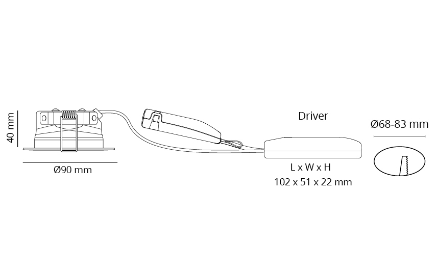 SG Lighting 905213: Junistar ECO Isosafe Wit 580lm 2700K Ra 98 Faseafsnijding - pakket van 8 stuks - Image 5