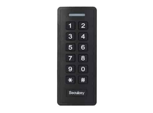 Secukey SK2-EM: Codeklavier 1 relais/1000 gebruikers, met badgelezer, smal