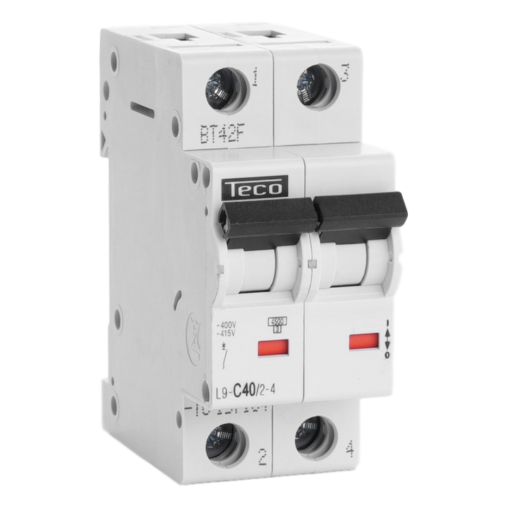 Automaat Teco 2P 40A 4,5kA Curve C