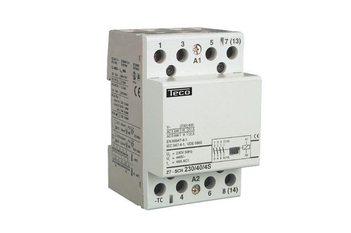 Contactor Teco 230VAC 40A 4NO