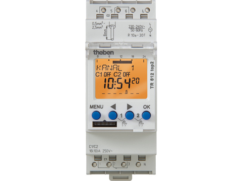 Theben TR612 TOP2: DIGITALE WEEKSCHAKELKLOK