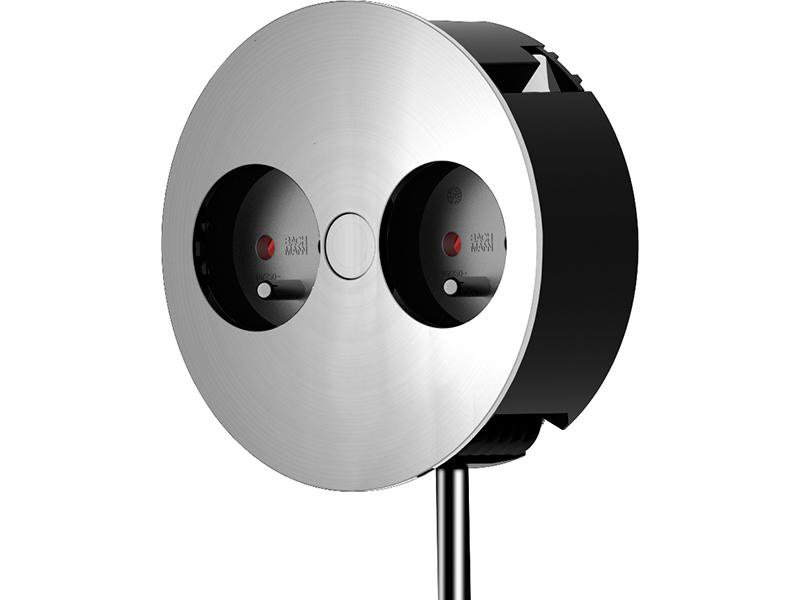 TWIST (2x UTE) inox look met 2m kabel