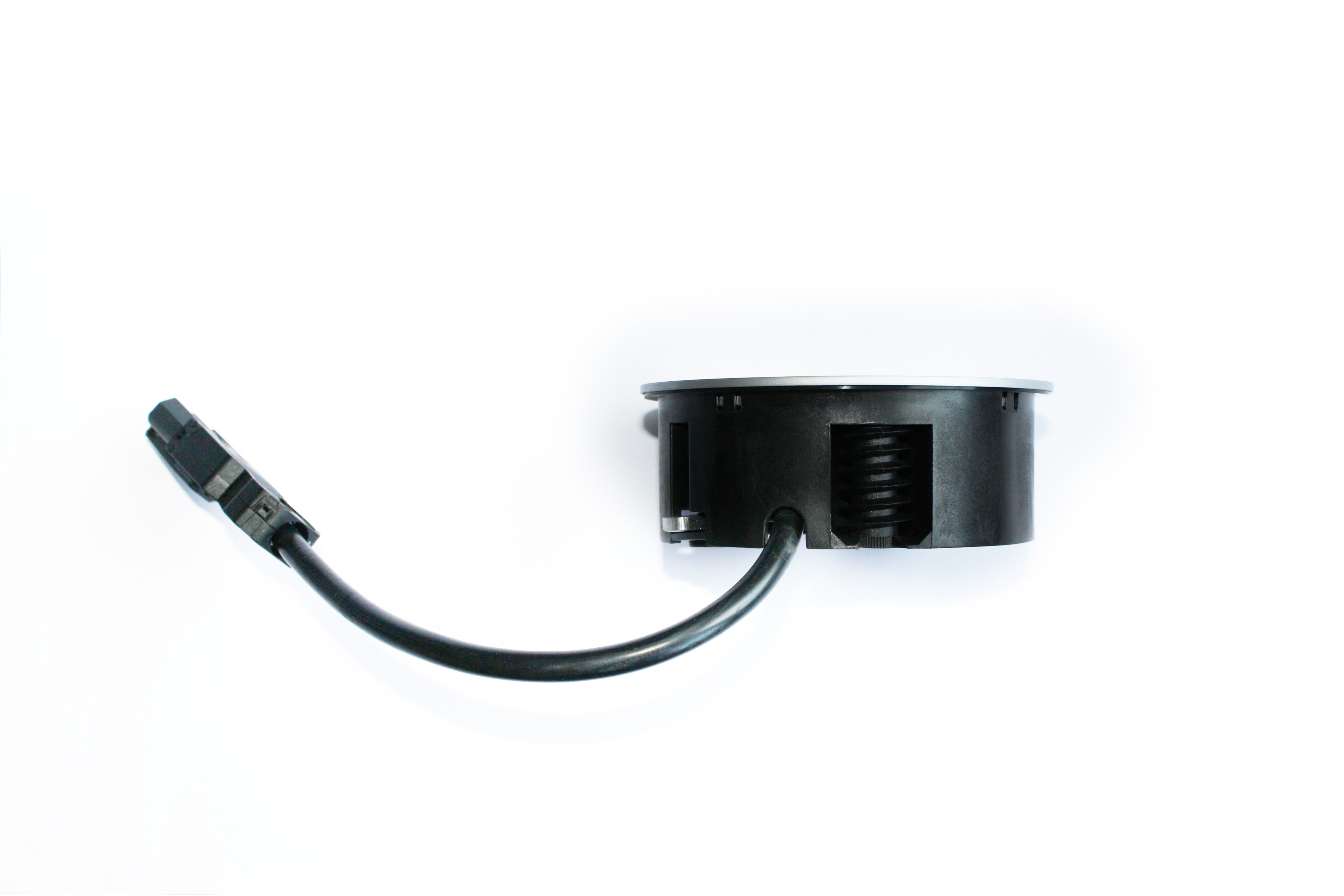 Bachmann 931.002: Bachmann Stopcontact-unit TWIST 2 x UTE stopcontacten 2P+BA 16A - Inox-look - Image 2