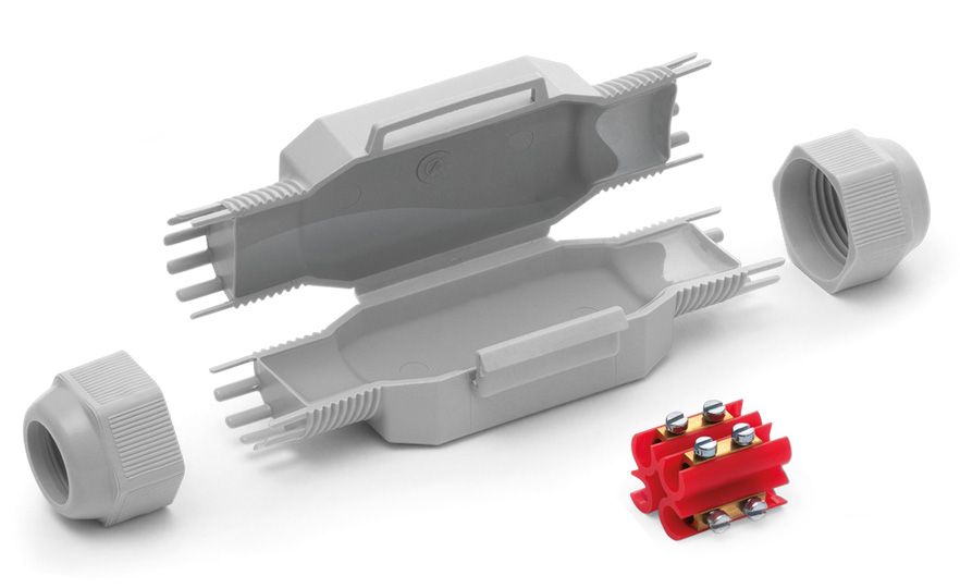 BETTY 4 grijze micro-verbindingsmof IP68/IP69K, 5X4mm² (1 st