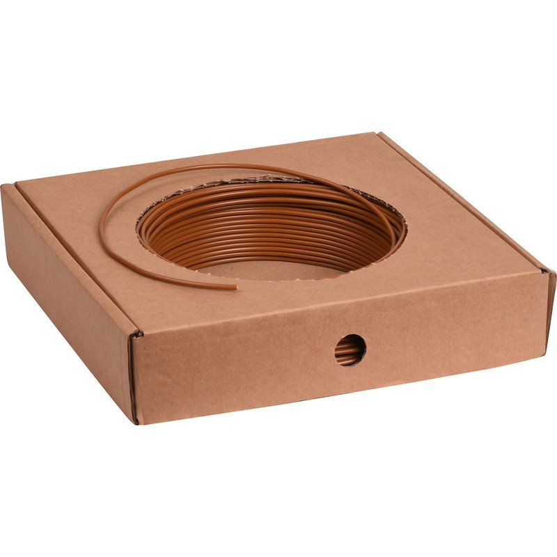 VOB 2,5mm² bruin - H07V-U 2,5mm² 750V Eca - 100m