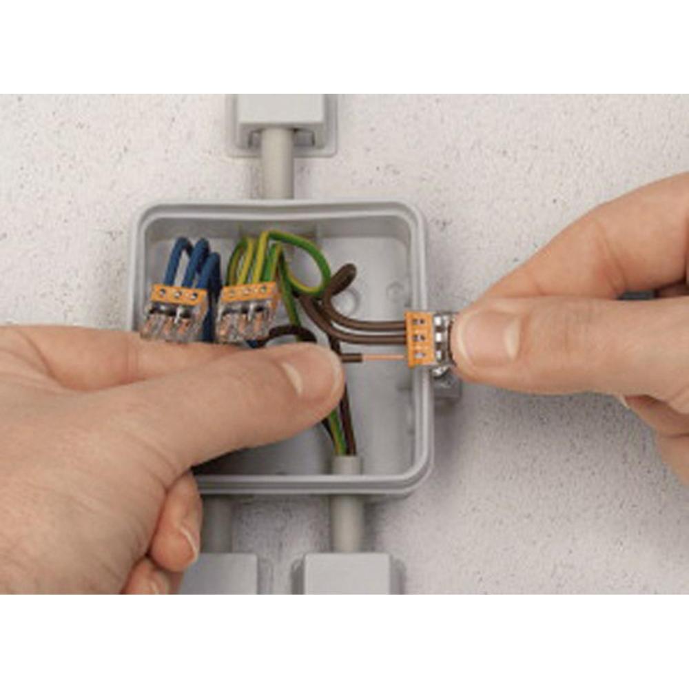 WAGO 2273-208 Lasklem Flexibel: - Massief: 0.5-2.5 mm² Aantal polen: 8 50 stuks Transparant, Lichtgrijs - Image 4